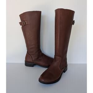 Lobo Solo Womens Brown Leather Knee High Boots Size 8.5 M